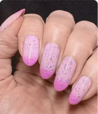 Christine's pink nail polish swatch